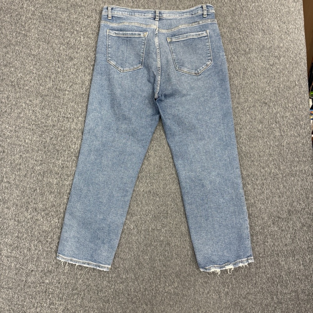 Kensie The Ella‎ High Rise Straight Raw Hem Blue Womens 14/32 Stretch - Picture 2 of 9